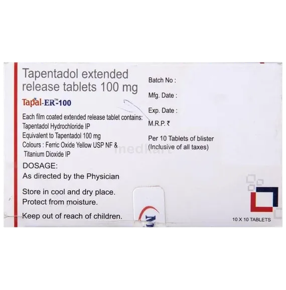 tapal er 100mg tablet 10's
